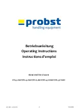 probst STS-33-EASY Operating Instructions Manual предпросмотр