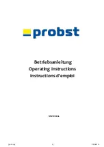 probst SVZ-ECO-L Operating Instructions Manual preview