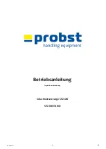 Предварительный просмотр 5 страницы probst SVZ-UNI Series Operating Instructions Manual