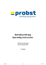 probst TSZ-MAXI Operating Instructions Manual preview