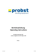 probst WEZ-2 Operating Instructions Manual предпросмотр