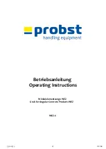 Preview for 1 page of probst WEZ Series Operating Instructions Manual