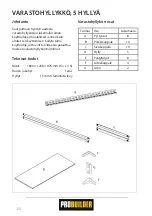 Предварительный просмотр 20 страницы Probuilder 75997 Instruction Manual