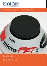 Предварительный просмотр 1 страницы Procare MicroFET 2 Manual