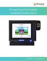 Preview for 1 page of Procare Touch Computer Installation Instructions Manual