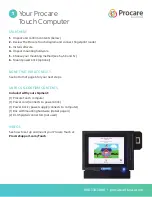 Preview for 2 page of Procare Touch Computer Installation Instructions Manual