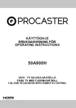 Preview for 1 page of PROCASTER 50A900H Operating Instructions Manual