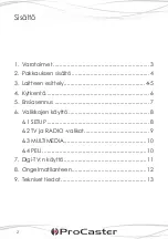 Preview for 2 page of PROCASTER DTV-007 User Manual