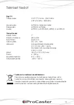 Preview for 13 page of PROCASTER DTV-007 User Manual