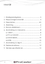 Preview for 16 page of PROCASTER DTV-007 User Manual