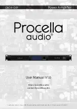 Preview for 1 page of PROCELLA AUDIO DA08-DSP User Manual