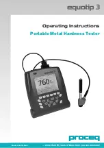 Proceq Equotip 3 Operating Instructions Manual предпросмотр