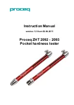 Proceq ZHT 2092 Instruction Manual preview