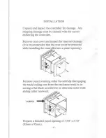 Предварительный просмотр 8 страницы Process Technology DM15D Instruction Manual