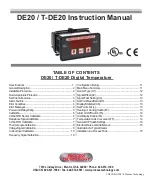 Process Technology T-DE20 Instruction Manual preview