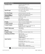 Preview for 2 page of Process Technology T-DE20 Instruction Manual