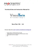 Preview for 1 page of PROCESSTEC ViscoTwin 104 Series Instruction Manual