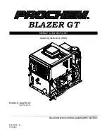 Prochem blazer gt Operating Instructions Manual preview