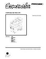 Prochem Comanche 10075270 Operating Instructions Manual preview