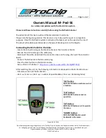 Preview for 1 page of ProChip M-Ped-SE Owner'S Manual