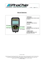 Предварительный просмотр 2 страницы Prochips M-Ped-SE-RC3/DS3 Instruction Manual