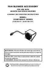 Procom 20UB100B-01 Series Assembly And Operating Instructions preview