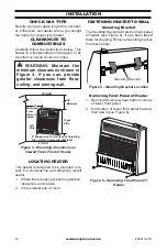 Предварительный просмотр 10 страницы Procom BLUE FLAME MNSD100HBA Owner'S Operation And Installation Manual