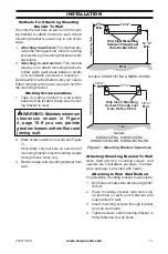 Предварительный просмотр 11 страницы Procom BLUE FLAME MNSD100HBA Owner'S Operation And Installation Manual