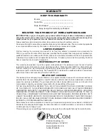 Preview for 32 page of Procom FBD32RT Owner'S Operation And Installation Manual