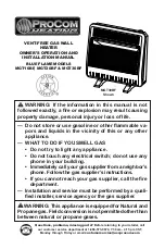 Предварительный просмотр 1 страницы Procom MGT10BF Owner'S Operation And Installation Manual