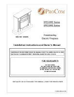 Предварительный просмотр 1 страницы Procom SFE23RE Series Installation Instructions And Owner'S Manual