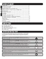 Preview for 2 page of PROCONCEPT PLG029 Operator'S Manual