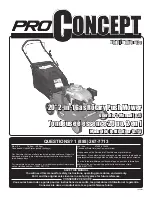 Preview for 1 page of PROCONCEPT PLG375 Operator'S Manual