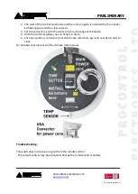 Preview for 17 page of procontrol Church Clock Manual