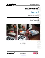 procontrol Proxer 7 User Manual preview