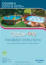 Procopi Piscines Bois ODYSSEA 640 BF Ht 146 Installation Instructions Manual preview