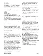 Preview for 6 page of PROCRAFT 511468 Operating Instructions Manual