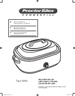 Proctor-Silex 32921 Operation Manual - Original Instructions preview