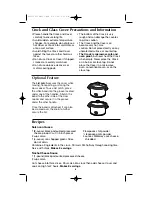 Preview for 6 page of Proctor-Silex 33015 Use And Care Manual