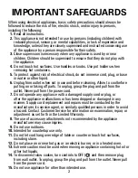 Preview for 2 page of Proctor-Silex 33563 Use & Care Manual