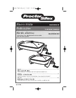 Preview for 1 page of Proctor-Silex 38520G User Manual