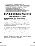 Preview for 3 page of Proctor-Silex 38526 Instruction Manual