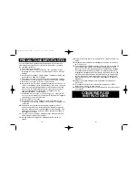 Preview for 5 page of Proctor-Silex 58130N User Manual