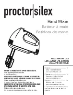 Предварительный просмотр 1 страницы Proctor-Silex 62507PS Use & Care Manual