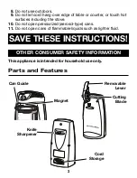 Preview for 3 page of Proctor-Silex 840160401 User Manual