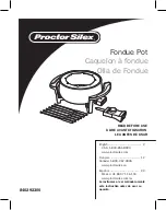 Предварительный просмотр 1 страницы Proctor-Silex 86200 Manual