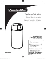 Proctor-Silex Fresh Grind 80300 Manual предпросмотр