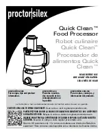 Preview for 1 page of Proctor-Silex Quick Clean 70810 Use & Care Instructions Manual