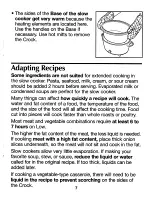 Preview for 7 page of Proctor-Silex Slow Cooker User Manual