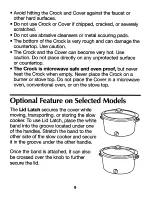 Preview for 9 page of Proctor-Silex Slow Cooker User Manual